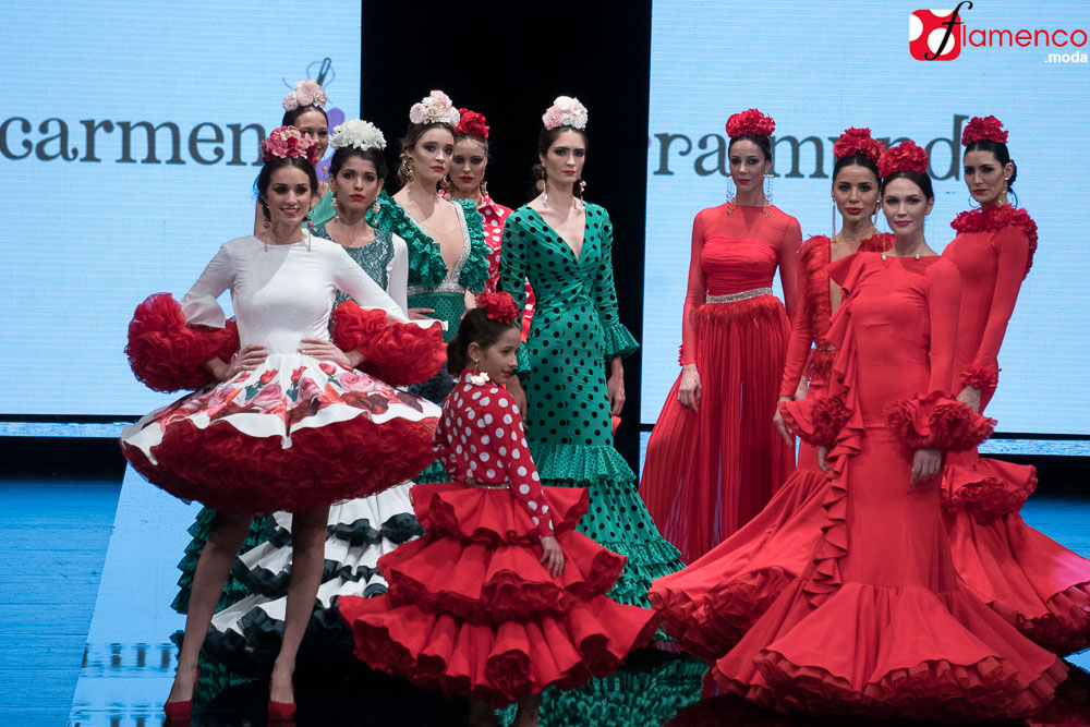 Oferta de trabajo Confundir Cerebro Carmen Raimundo. “Maharana” – Simof 2019 | Moda Flamenca - Flamenco.moda